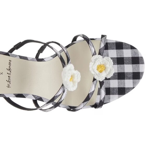 NEW DOLCE VITA Bete Heeled Sandals in Black/white for women 725 3m2 - Picture 6 of 9